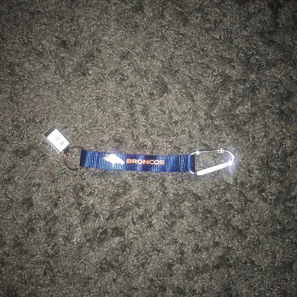 Denver Bronco key chain